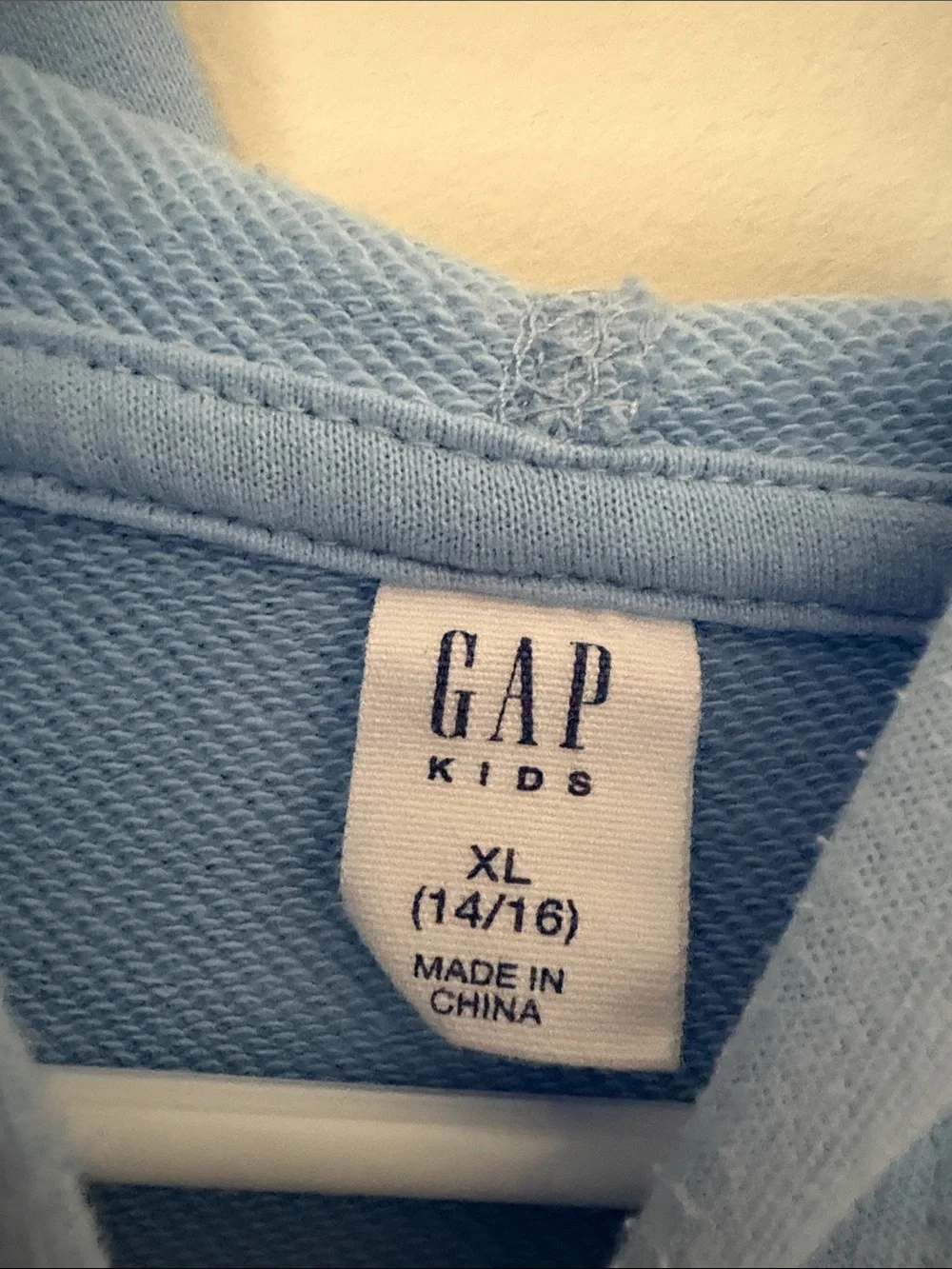 GAP Light Blue 1969 Zip-Up Hoodie